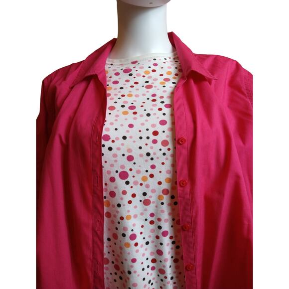 LasOlas Pink Jacket XL + FREE Kim Rogers Polka Dot Blouse - Picture 8 of 14